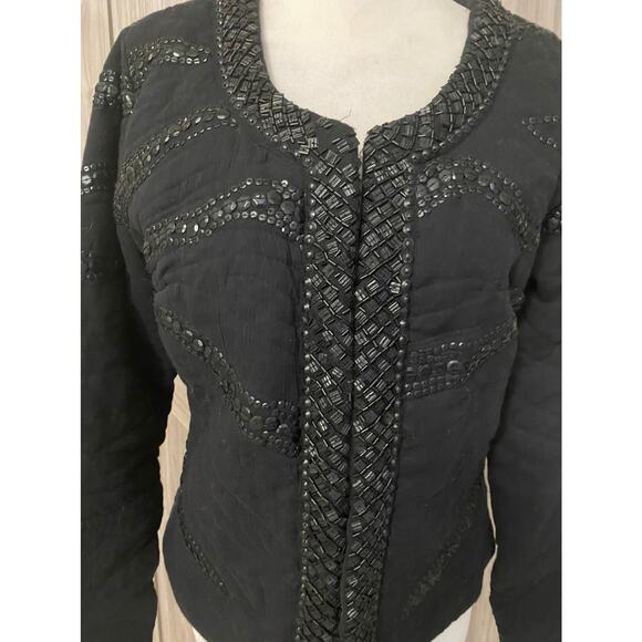 Malvin Hamburg size 8 quilted beaded jacket - Picture 2 of 5